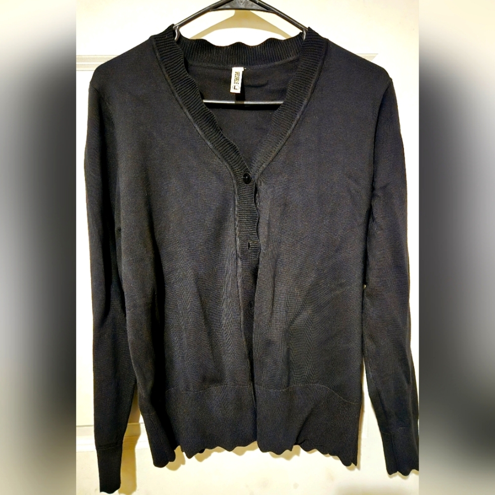 Black Cardigan Sweater
